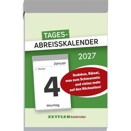 Tagesabreißkalender 2027 - tagesabreißkalender, l