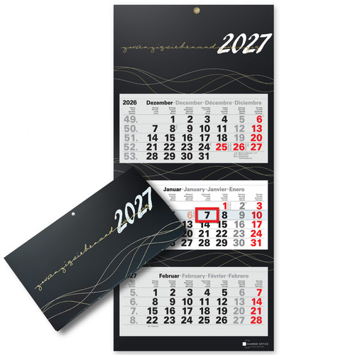 3-Monatskalender 2027