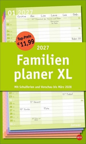 Basic familienplaner 2027 - familienplaner, xl