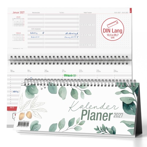 Tischkalender 2027 quer - tischkalender,