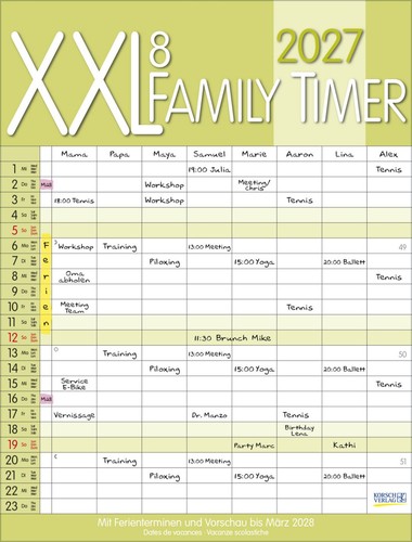 Xxl family timer 2027 - xxl,