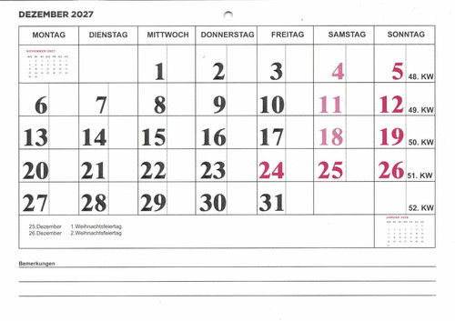 Monatsplaner 2027 kalender - monatsplaner, 2027,