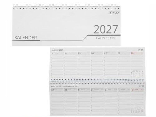 Querkalender woche 1 seite - querkalender,