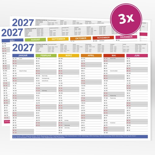 Tafelkalender 2027 din a4 - 2027,,