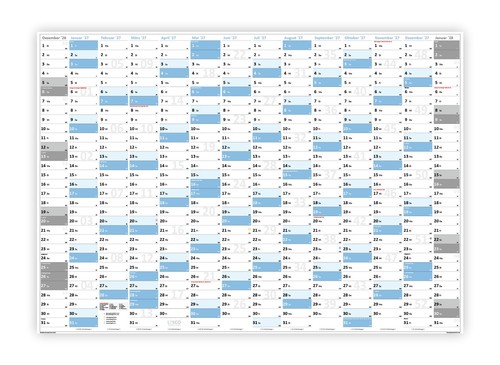 Xxl wandkalender gerollt - xxl,