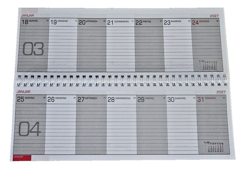 Tischkalender basic für 2027 - basic,