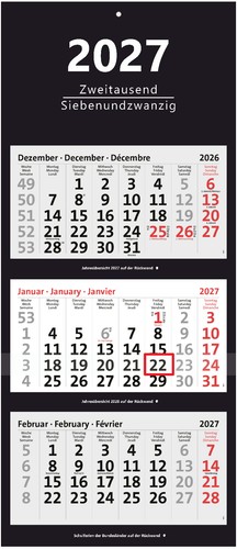 Xxl monatskalender 2027 - xxl, 3-monatskalender