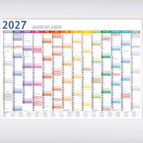 Wandkalender 2027 din - wandkalender, a1