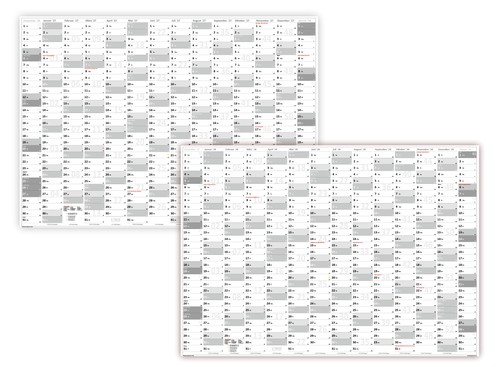 Xxl wandkalender gerollt - wandkalender,