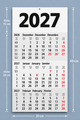 Monats wandkalender kalender - monats,